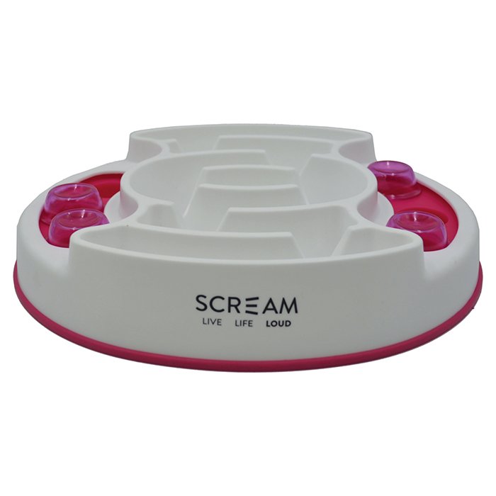 Scream SLOW FEED INTERACTIVE PUZZLE BOWL - Pet And Farm 