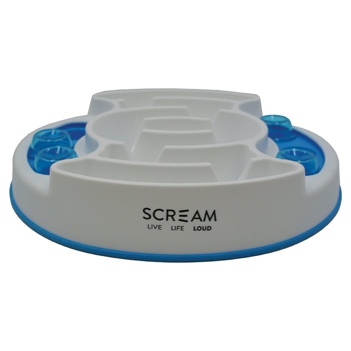 Scream SLOW FEED INTERACTIVE PUZZLE BOWL - Pet And Farm 