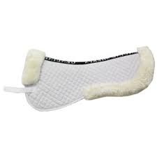 Sheepskin Half Numnah White - Pet And Farm