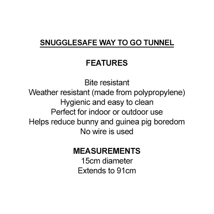 Snugglesafe WAY-TO-GO TUNNEL - Pet And Farm 