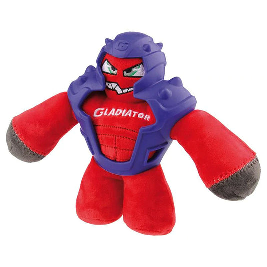 Gigwi Gladiator Plush TPR Red Medium - Pet And Farm