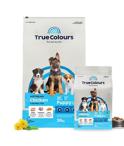 True Colours Puppy Chicken & Brown Rice - Pet And Farm 