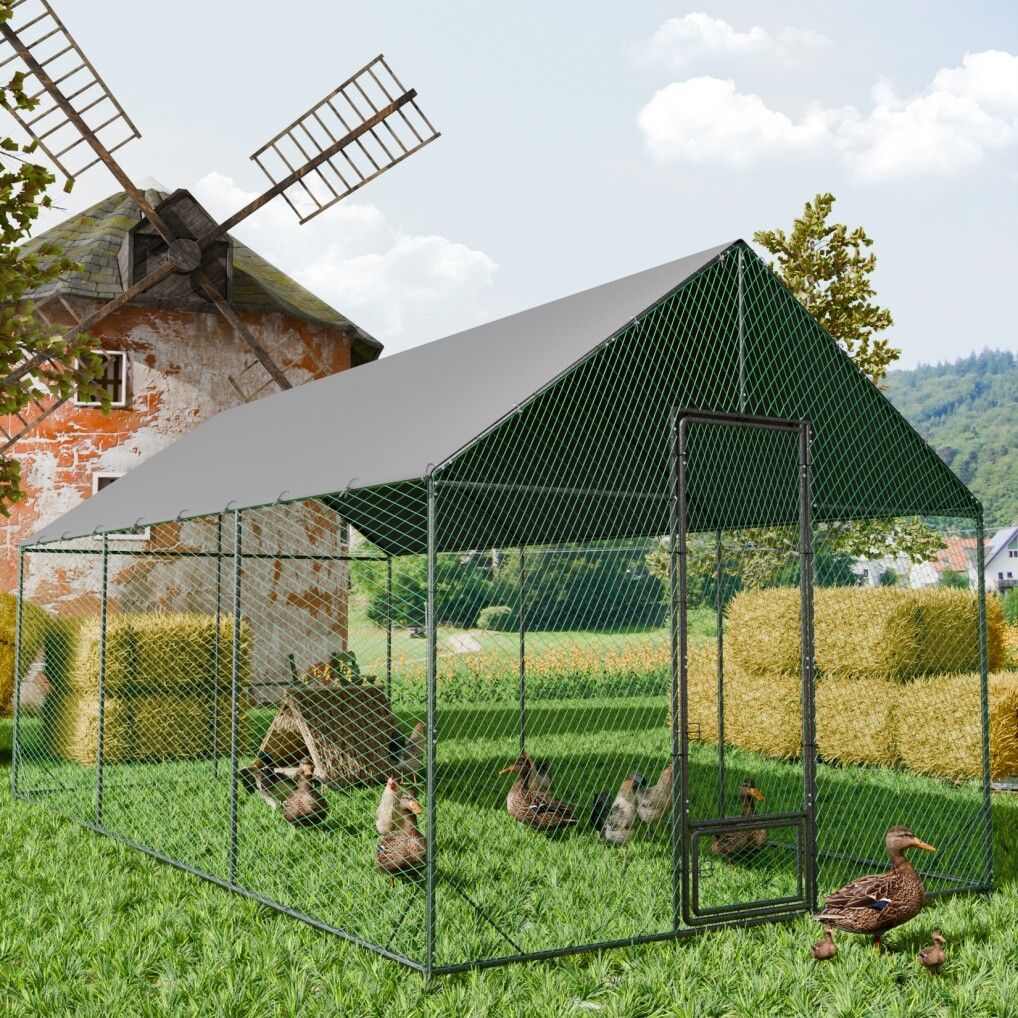XXL Chicken Coop Hen House Cage 276x602x300cm - Pet And Farm 
