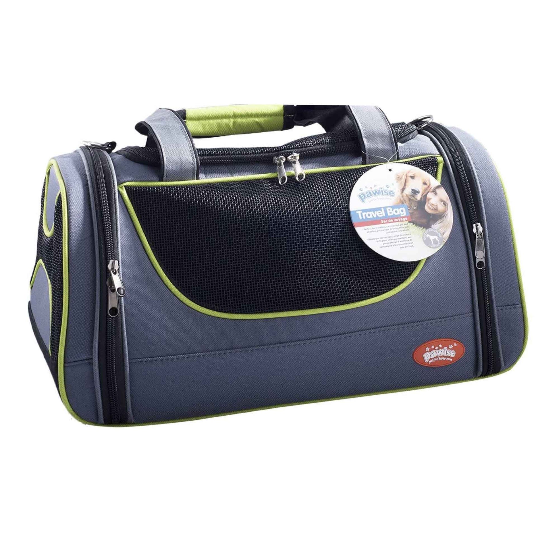 Pet Travel Bag Dog Cat Puppy Portable Foldable Carrier Small Shoulder Green Cage - Pet And Farm 