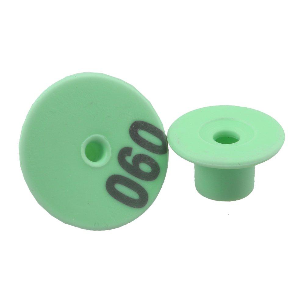 1-100 Cattle Number Ear Tags Set - Round Green Pig Sheep Goat Livestock Label - Pet And Farm 