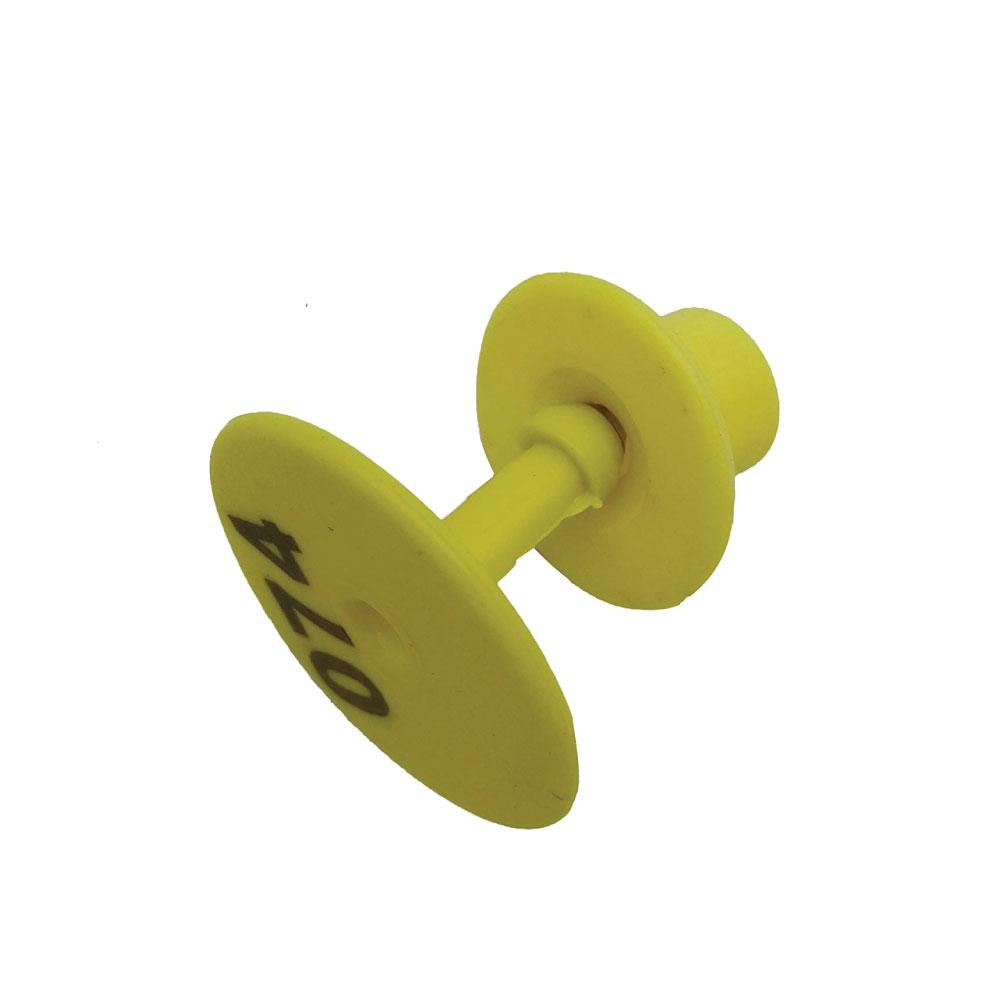 1-100 Cattle Number Ear Tags Set - Round Yellow Pig Sheep Goat Livestock Label - Pet And Farm 