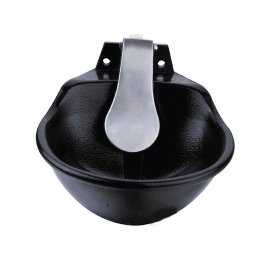 21.5cm Cattle Drinking Bowl - Iron Cast Mounted Automatic Water Cow Horse Trough - Pet And Farm 
