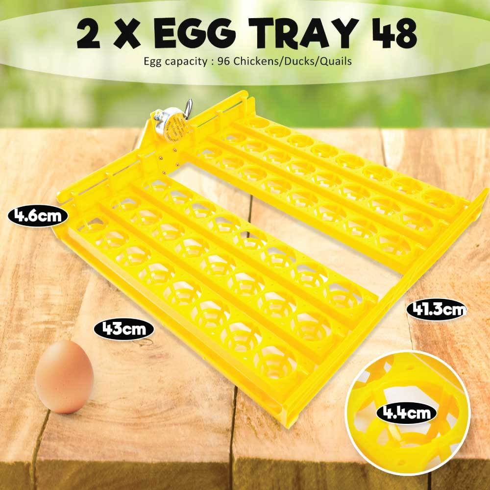 Rooster Farms Electric 96 Egg Incubator + Accessories for Chicken Quail Duck - Pet And Farm 