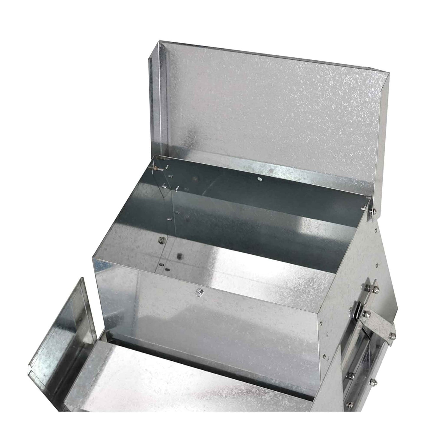 9kg Automatic Chook Chicken Feeder Poultry Auto Treadle Aluminium Metal Feeders - Pet And Farm 