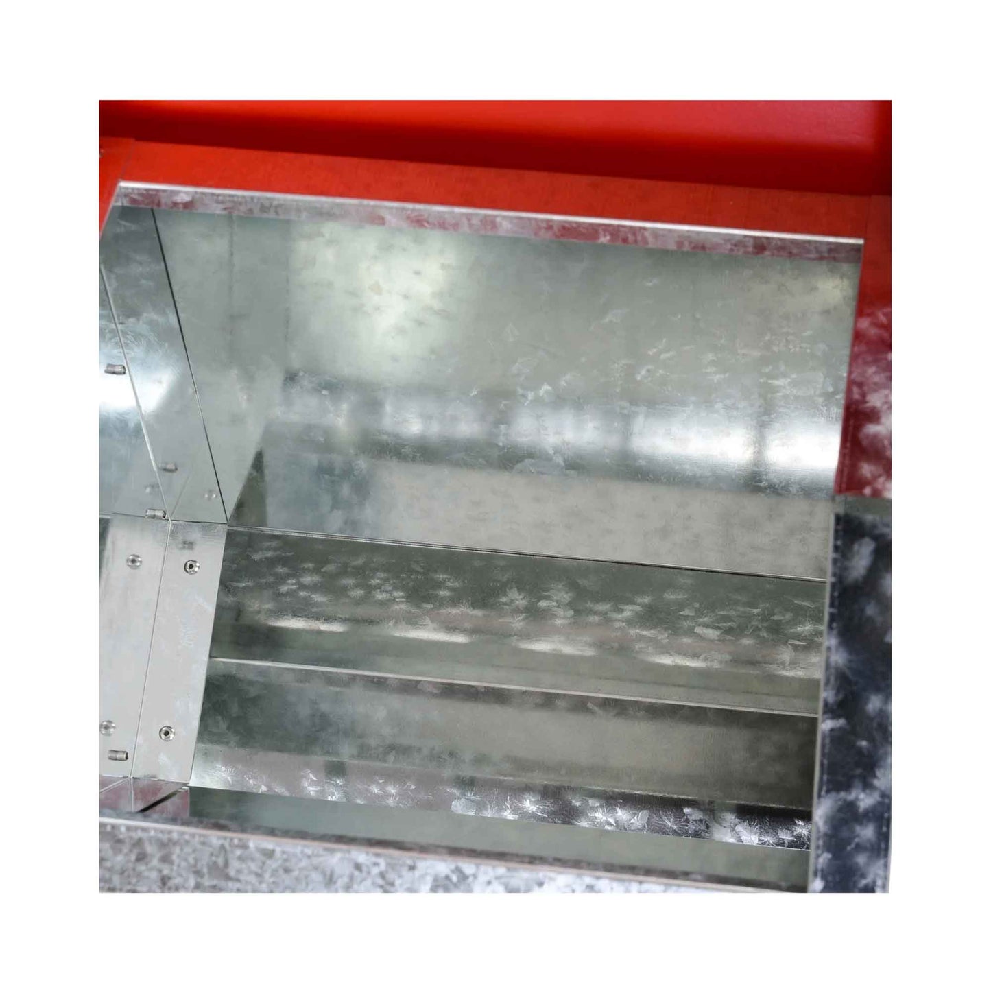 10kg Automatic Chook Chicken Feeder Poultry Auto Trough Galvanised Metal Feeders - Pet And Farm 