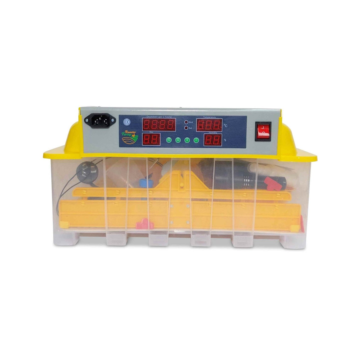 Rooster Farms Electric 48 Egg Incubator + Accessories for Chicken Quail Duck - Pet And Farm 