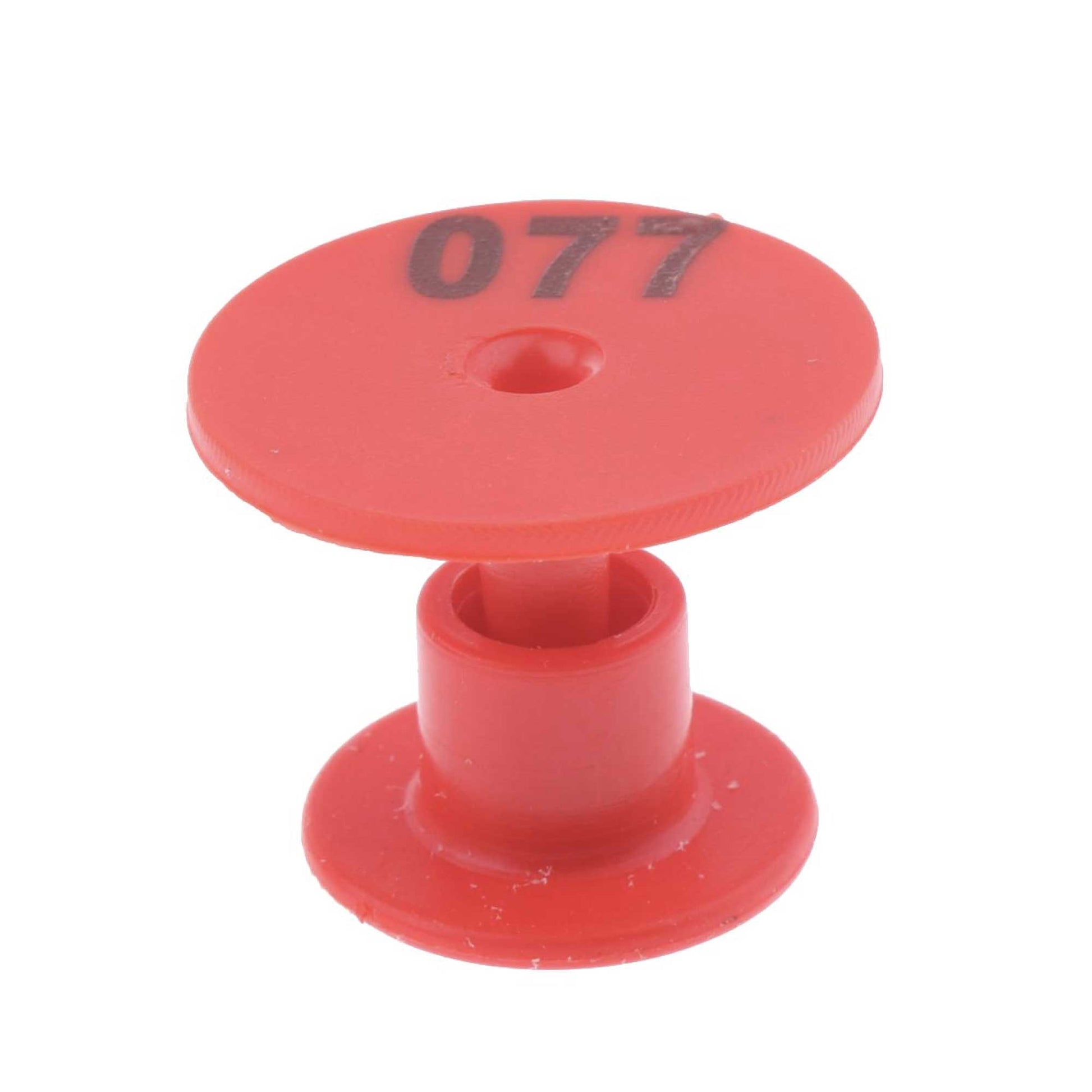 1-100 Cattle Number Ear Tag Set - Round Red Pig Sheep Goat Livestock Label - Pet And Farm 