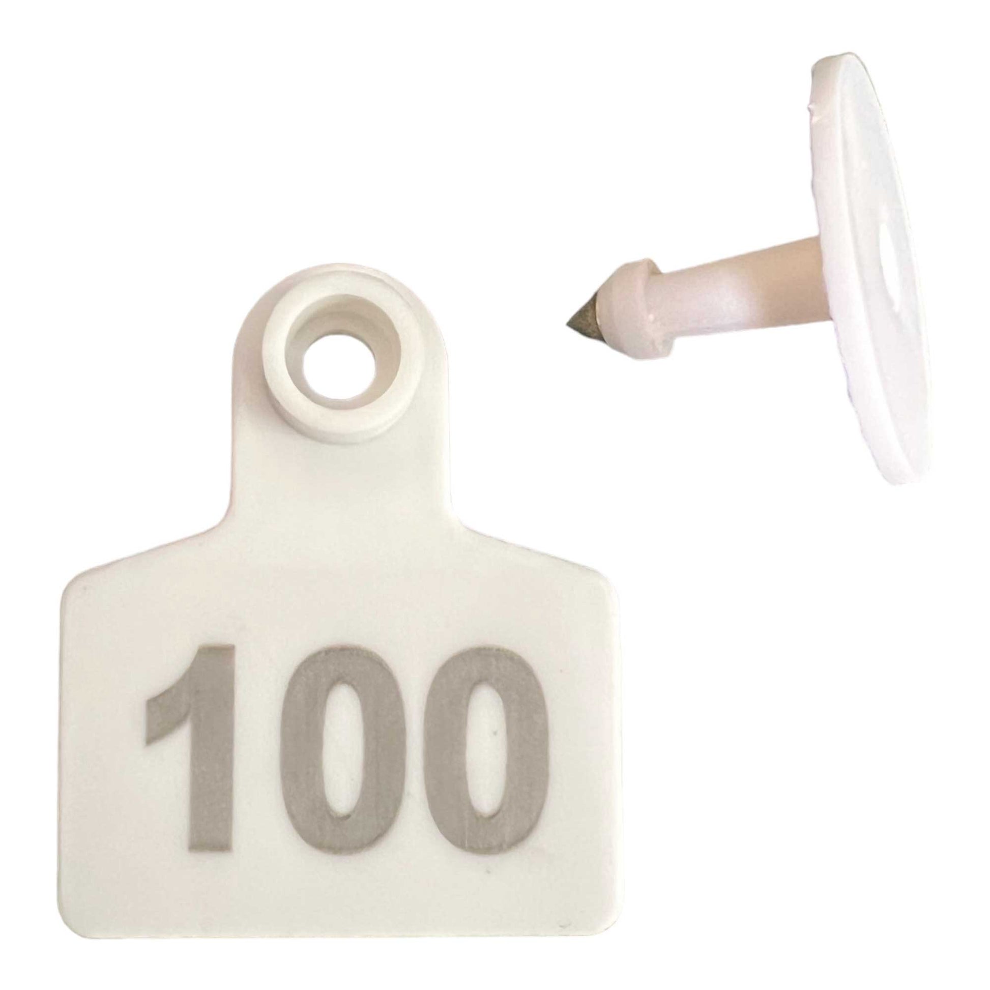 1-100 Cattle Number Ear Tags 5x4cm Set - Small White Pig Goat Livestock Label - Pet And Farm 