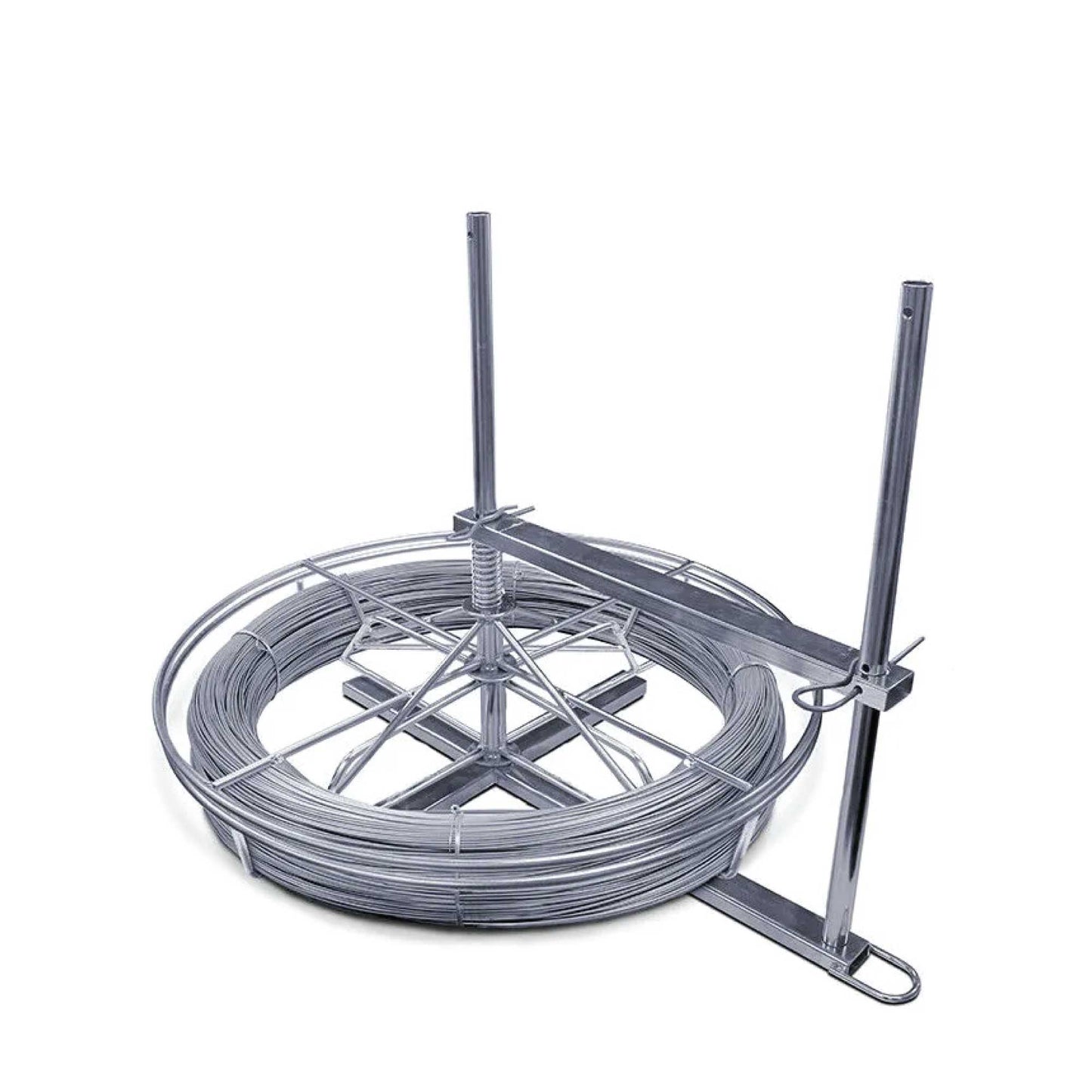 Tooleroo Three Way Fence Wire Spinner Dispenser Reel - Barbed and Plain Coil Winder - Pet And Farm 