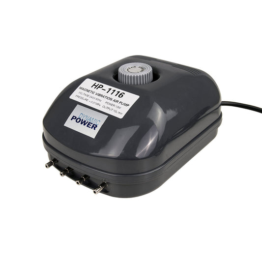 Dynamic Power Aquarium Air Pump Oxygen Hydroponic 4 Outlet 360L/H 13W - Pet And Farm