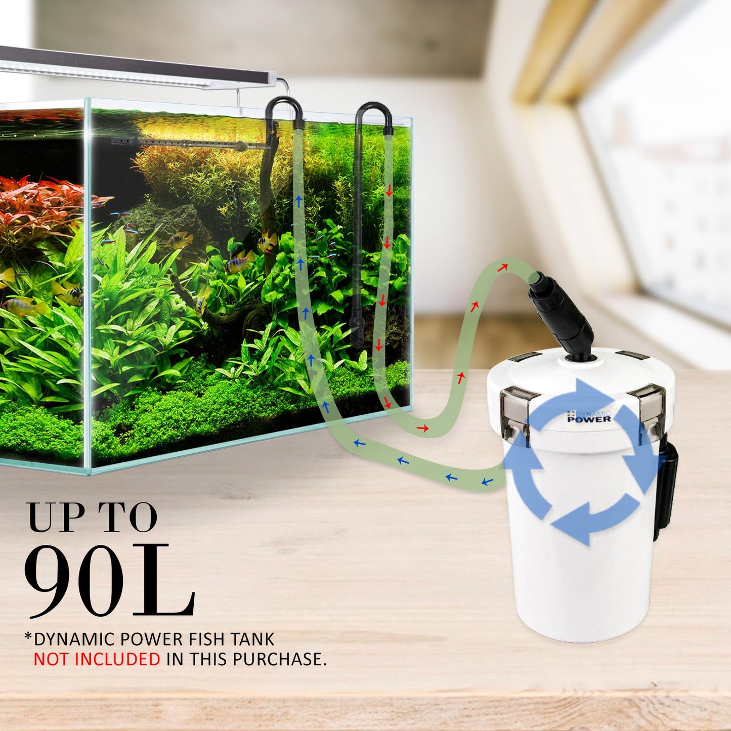 Dynamic Power Aquarium External Canister Filter 400L/H - Pet And Farm 