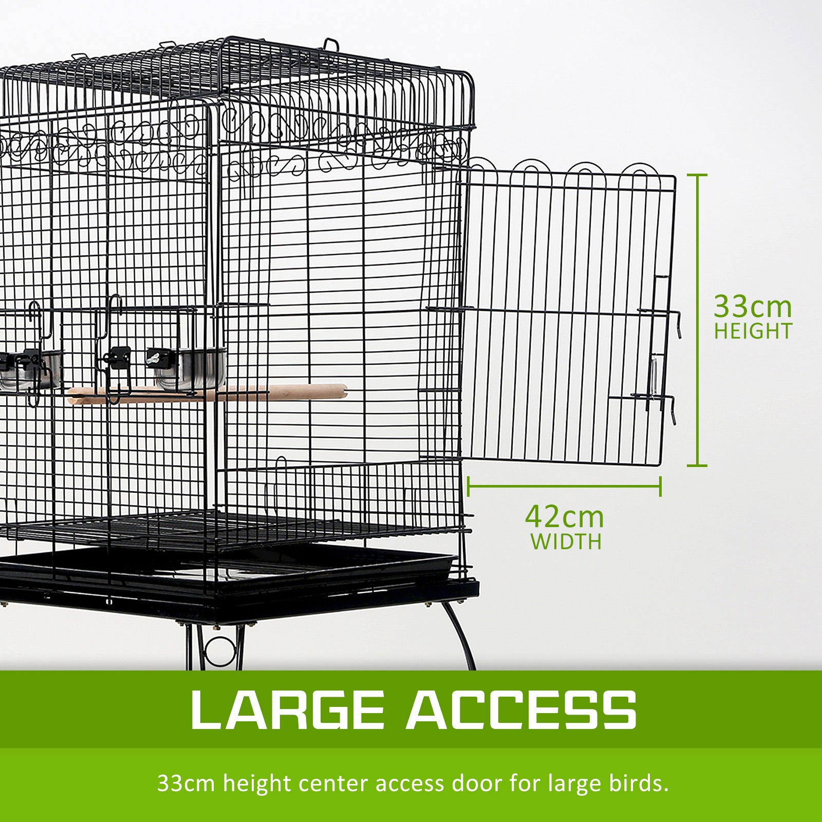 Paw Mate Bird Cage Parrot Aviary Alto 145cm - Pet And Farm 