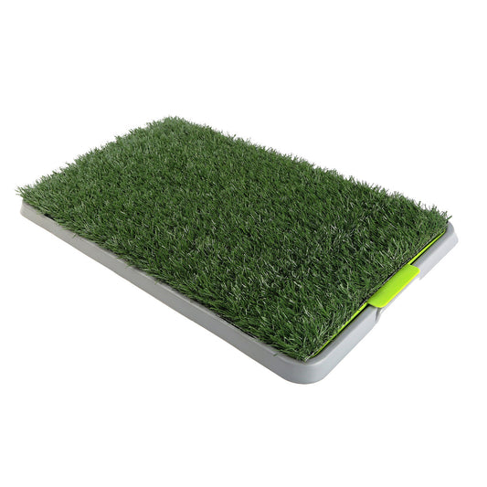 Paw Mate Pet Dog Potty Tray Training Toilet 69cm x 43cm + 1 Grass Mat - Pet And Farm 