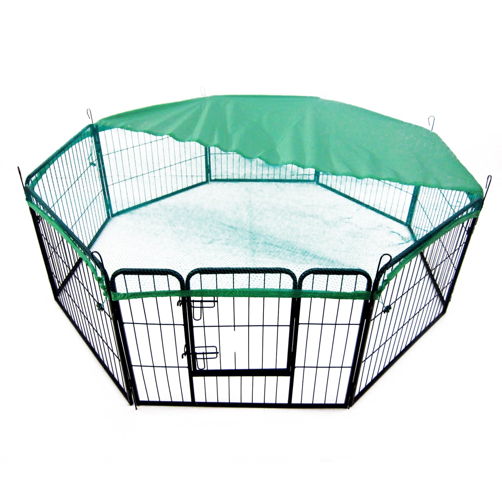 Paw Mate Green Net Cover for Pet Playpen 31in Dog Exercise Enclosure Fence Cage - Pet And Farm 