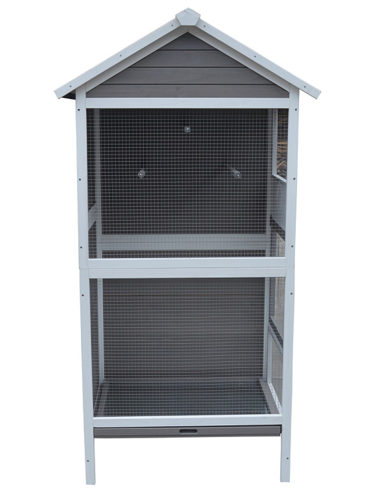 YES4PETS Wooden XL Pet Cages Aviary Carrier Travel Canary Parrot Bird Cage - Pet And Farm 