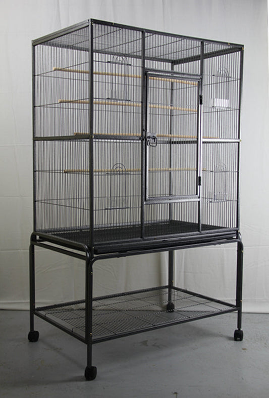 YES4PETS 140 cm Large Bird Cage Parrot Budgie Aviary With Stand - Pet And Farm