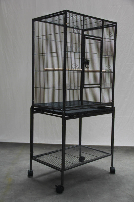 YES4PETS 135cm Bird Cage Parrot Aviary Pet Stand-alone Budgie Perch Castor Wheels - Pet And Farm