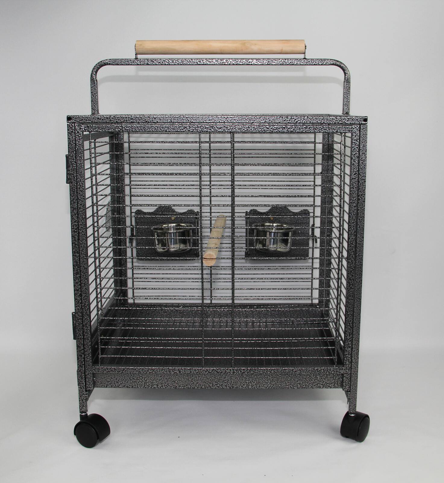 YES4PETS Small Bird Transport Budgie Cage Parrot Aviary Carrier With Wheel - Pet And Farm 