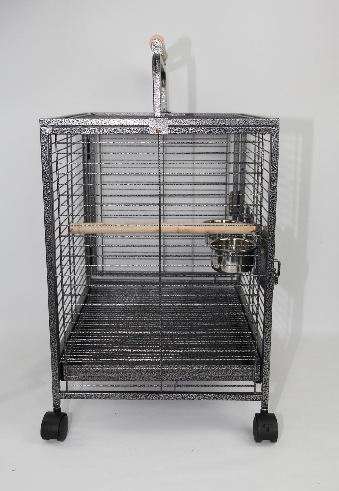 YES4PETS Small Bird Transport Budgie Cage Parrot Aviary Carrier With Wheel - Pet And Farm 