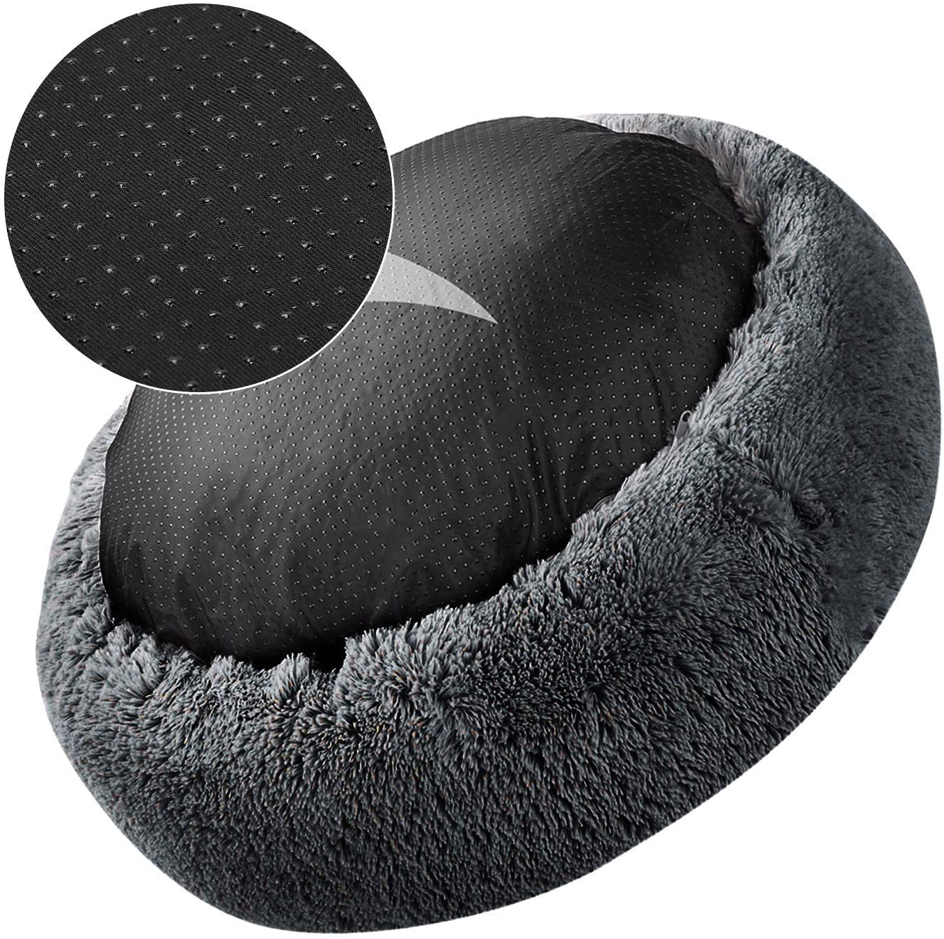 Soft Dog Bed Round Washable Plush Pet Kennel Cat Bed Mat Sofa Medium 60cm - Pet And Farm 