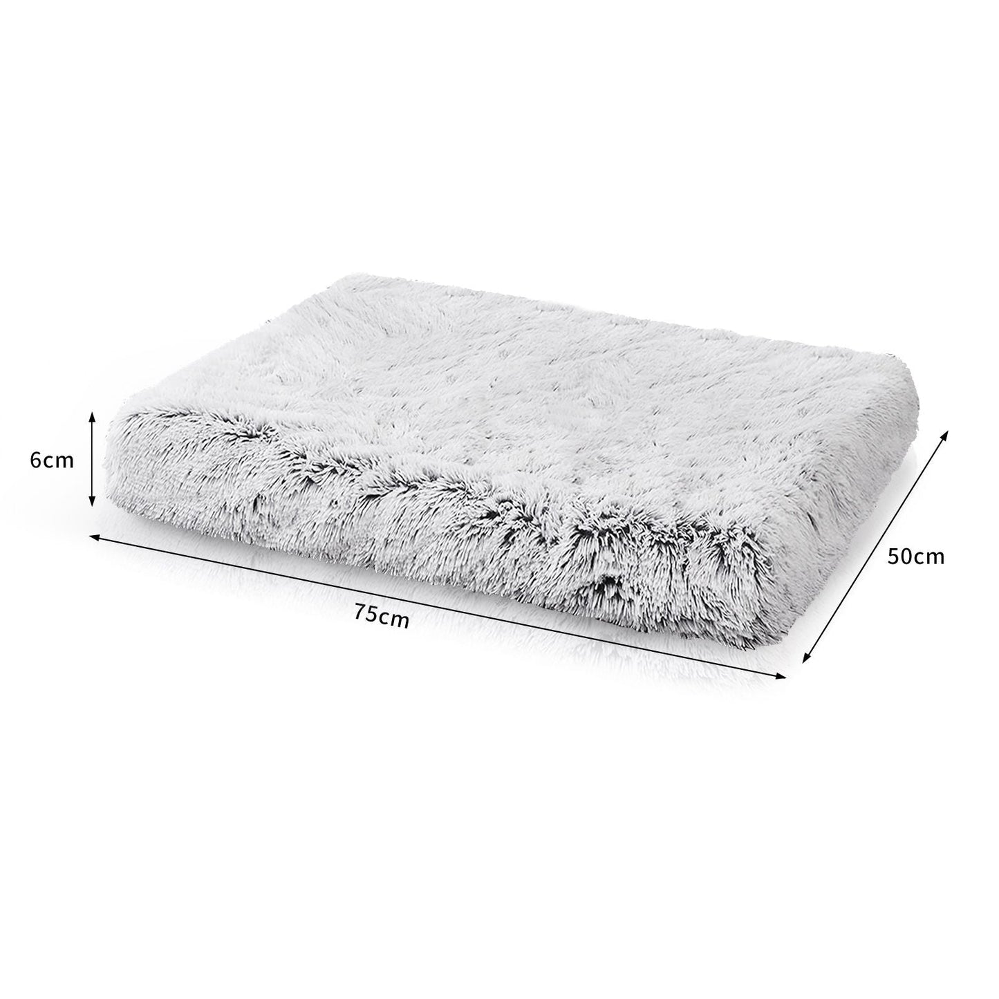 Pet Dog Crate Cage Kennel Bed Mat Sleeping Pad Fluffy Plush Soft Washable Bed L - Pet And Farm 