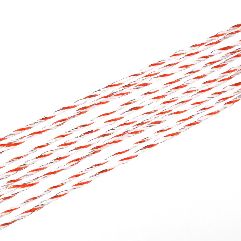 500m Roll Polywire Electric Fence Stainless Steel Poly Wire Energiser Insulator - Pet And Farm 