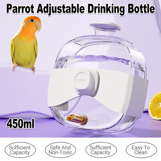 450ml Parrot Water Bottle Bird Drinker Feeder Large Capacity for Birds and Pet - Pet And Farm 