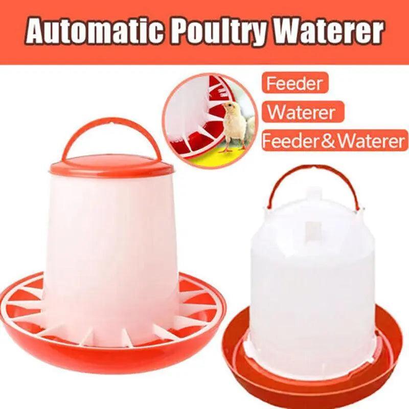 Durable Poultry Feeder and Waterer for Chicken and Chook Farming Use - Feeder - Pet And Farm 