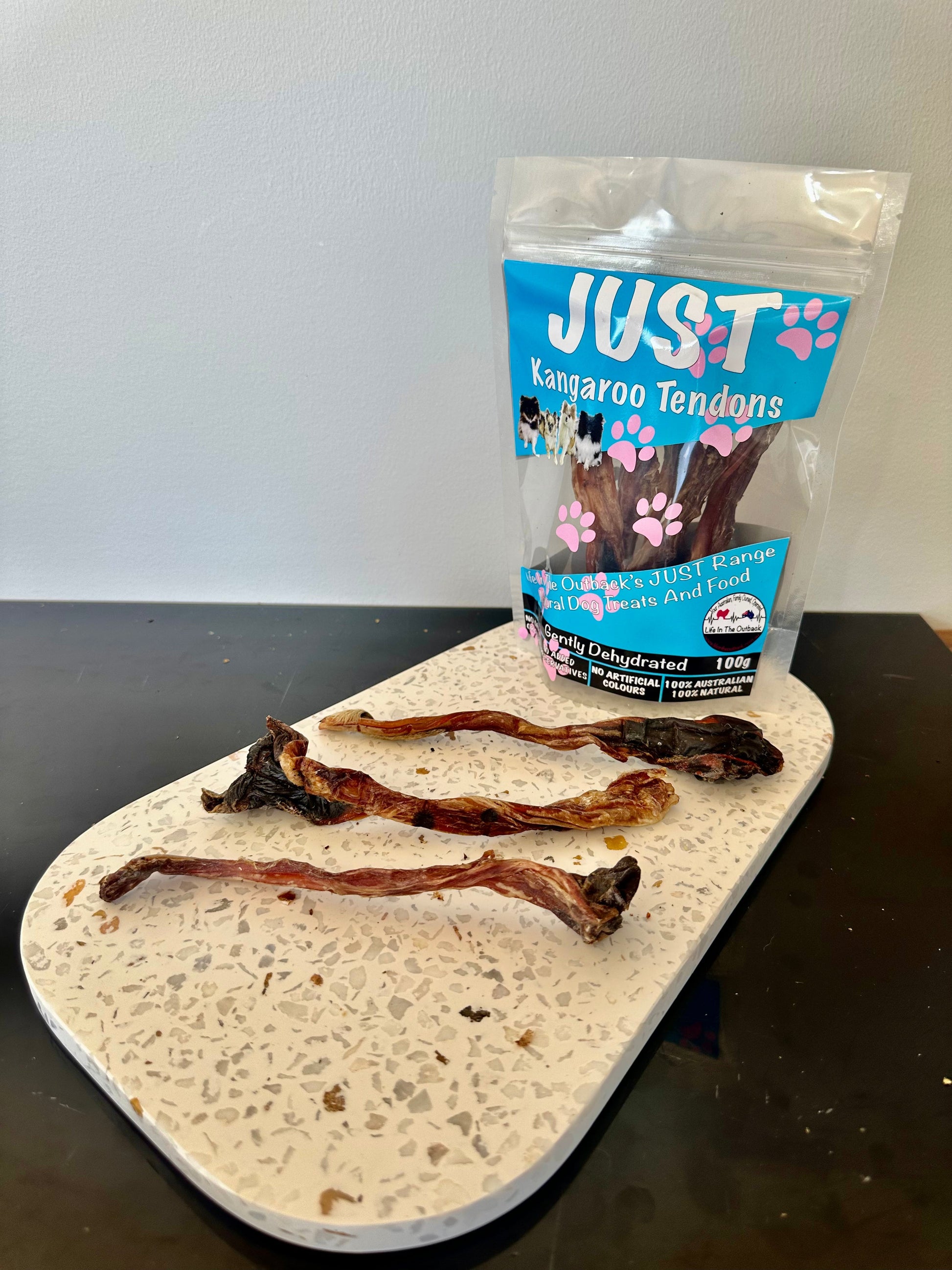 1x Just Kangaroo Tendons - Pet And Farm 