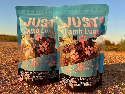 1x Just Lamb Lung - 50g - Pet And Farm