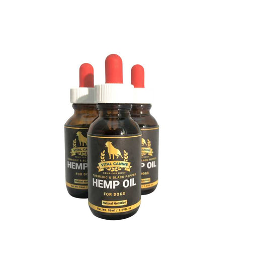 Vital Canine™ Hemp Oil with Turmeric & Black Pepper | 125ml - Pet And Farm 