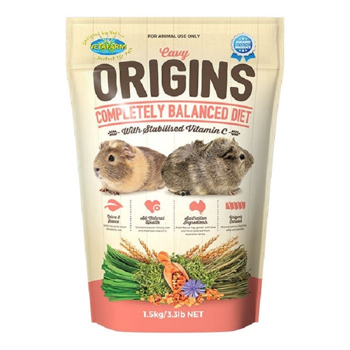 Vetafarm Cavy Origins 1.5kg - Pet And Farm 