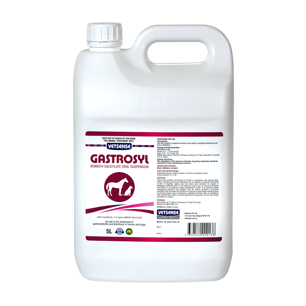 Vetsense Gastrosyl for Dogs & Horse - Pet And Farm 