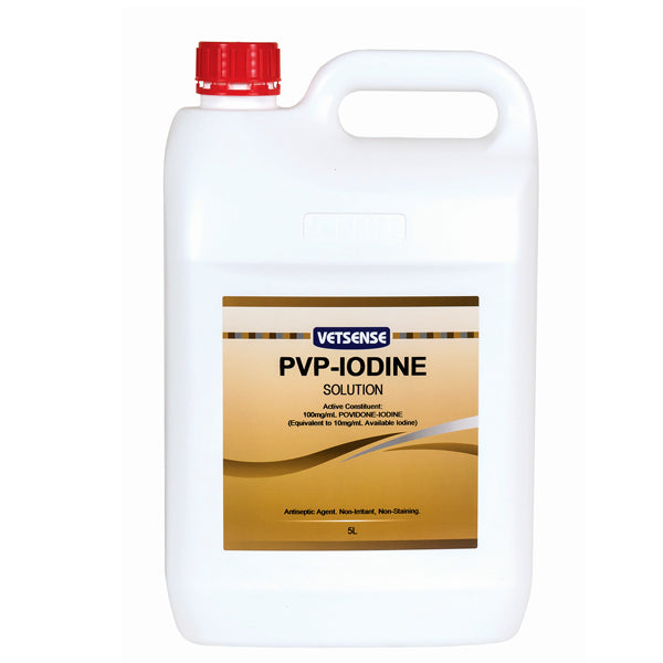 Vetsense Iodine Solution 5L - Pet And Farm 