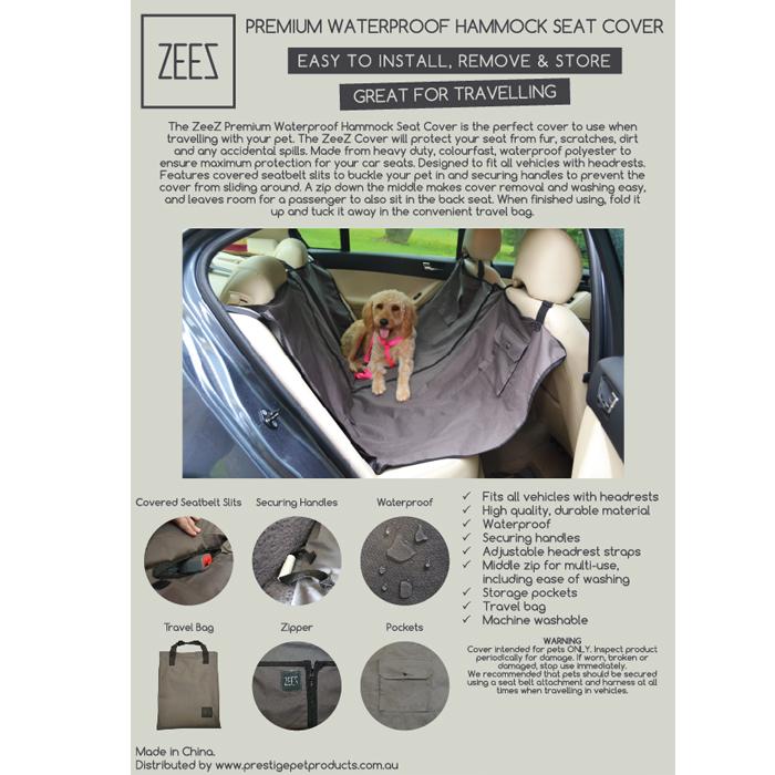 ZeeZ Car Seat Cover Hammock Premium Waterproof - Pet And Farm 