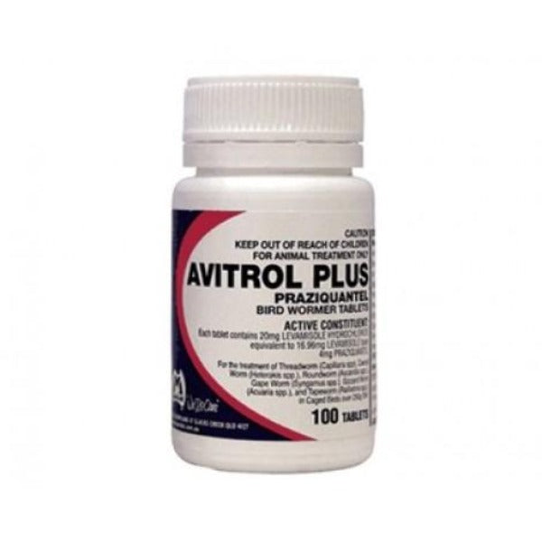 Avitrol Plus Bird Wormer Tablets 100 Pack - Pet And Farm 