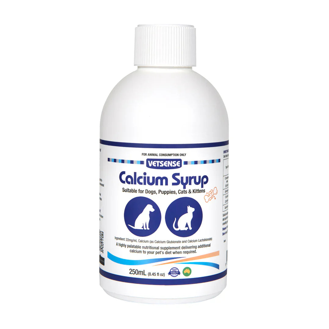 Vetsense Calcium Syrup 250ml - Pet And Farm 