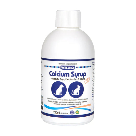 Vetsense Calcium Syrup 250ml - Pet And Farm 