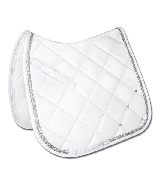 Waldhausen Competition AP Saddle Pad - White W/Bling - Pet And Farm