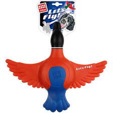 GigwiI Lets Fly Duck Squek Dog Toy - Pet And Farm