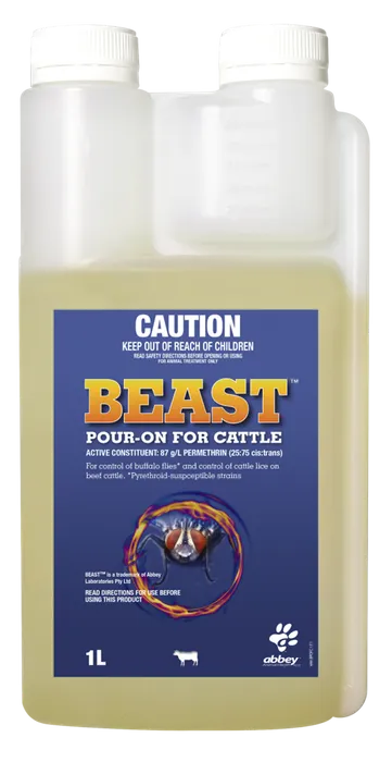 Beast Pour-On Fly & Lice Cattle - Pet And Farm