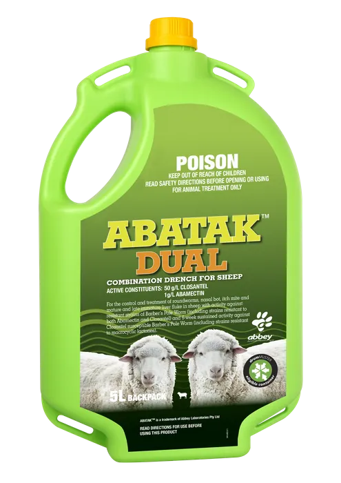ABATAK Dual COMBINATION DRENCH FOR SHEEP - Pet And Farm 
