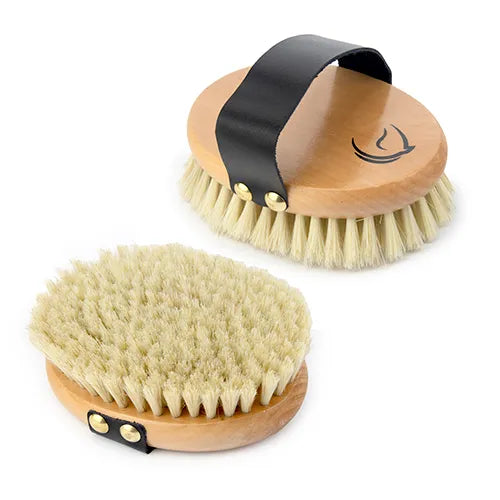 Finishing Horse Brush Round With Horse Hair - Pet And Farm
