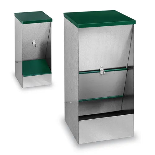 Galvanised Self Dog Feeder - Pet And Farm