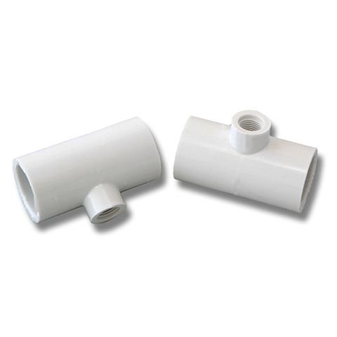 PVC Tee Fitting Threaded Red Chicken Nipples - Pet And Farm